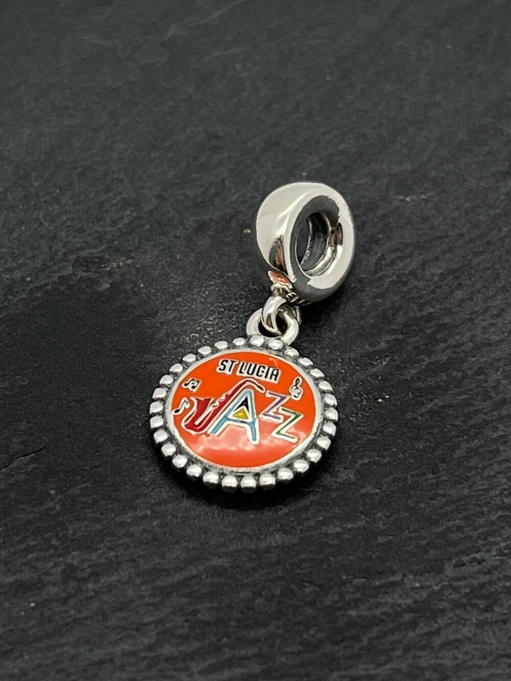 Pandora Authentic St. Lucia Caribbean Island Jazz Music Exclusive Dangle Charm